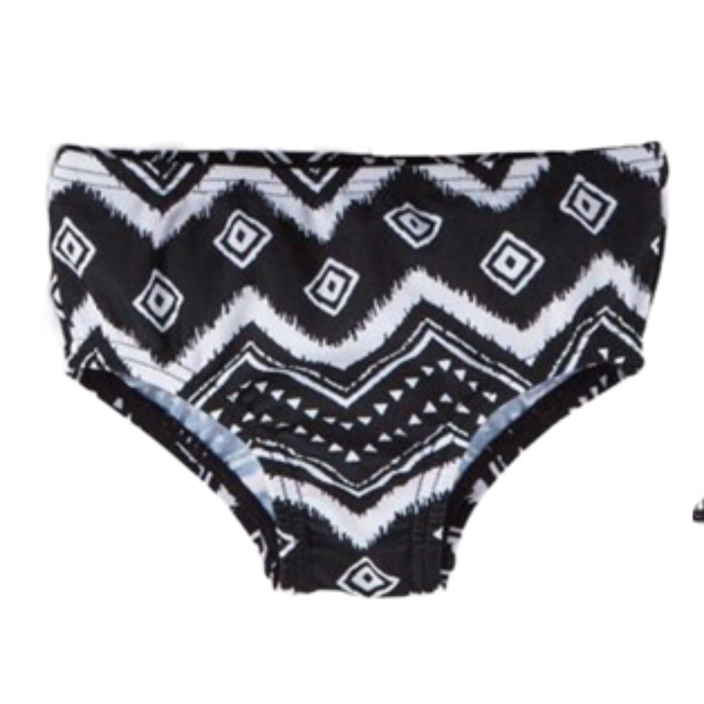 Carter's Baby Girls 3-PC Bikini Top Cover Swim Set Chevron UPF 50+ Lined 6M - Picture 4 of 6